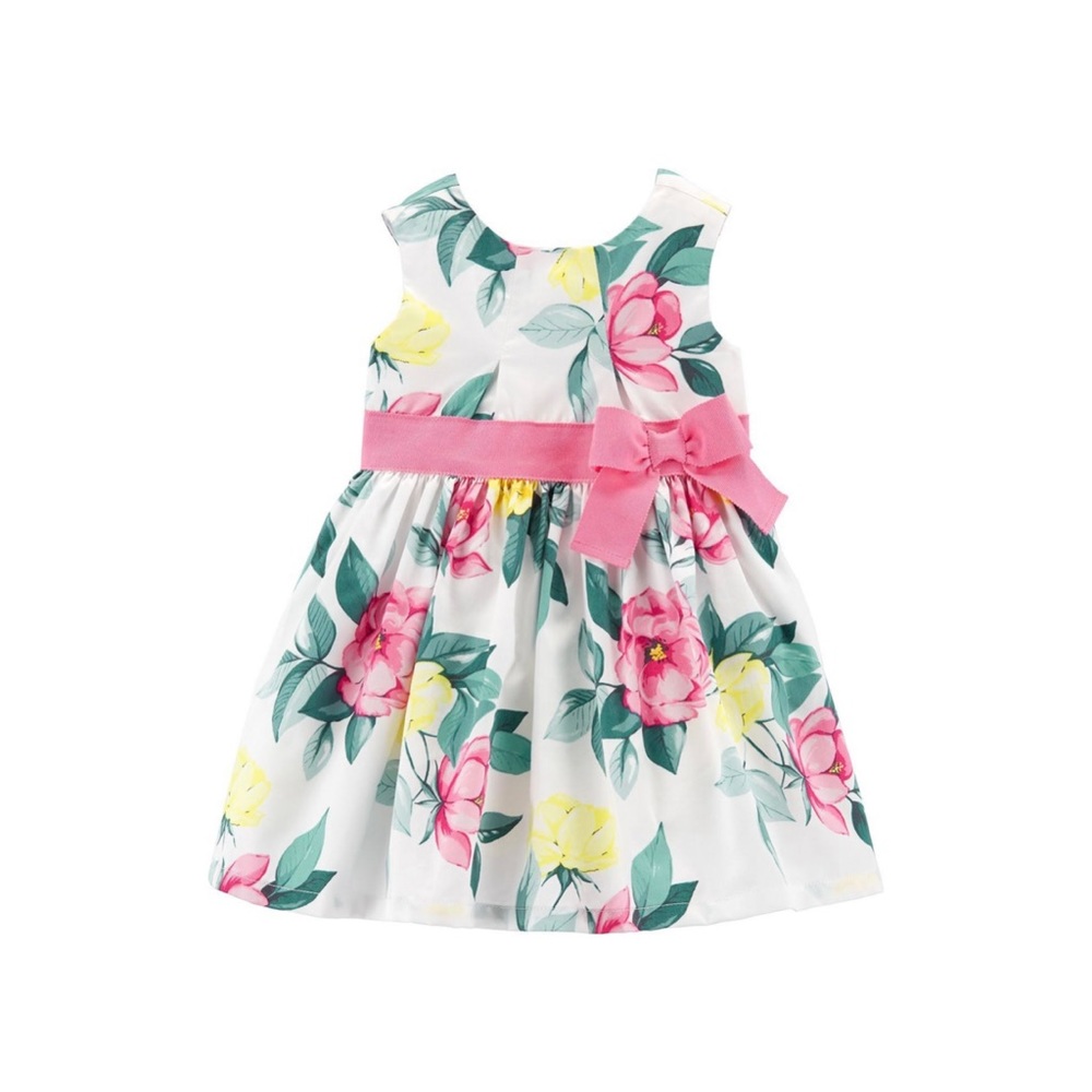 CARTERS Baby Girl Sleeveless Lined Spring Dress in size 24 months